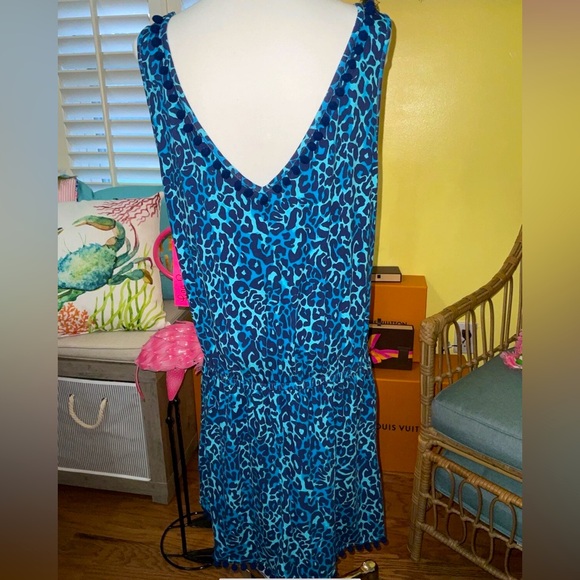 Lilly Pulitzer NWT Gigi Romper My Favorite Spot Oyster Bay Navy Size XL - Picture 3 of 7